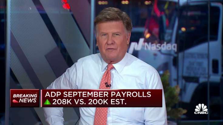 Private payrolls climb by 208,000 in September, higher than estimates: ADP