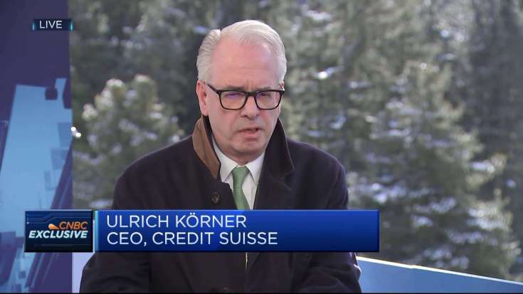 A more normalized interest rate environment is much better for the world, Credit Suisse CEO Körner says