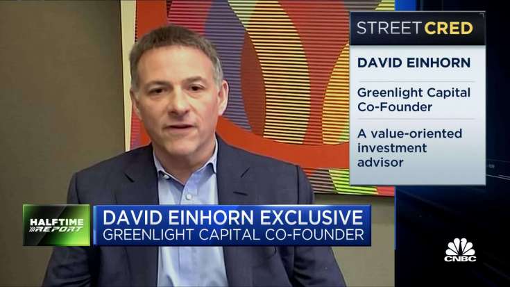 I think we should be bearish on stocks and bullish on inflation, says Greenlight Capital's David Einhorn