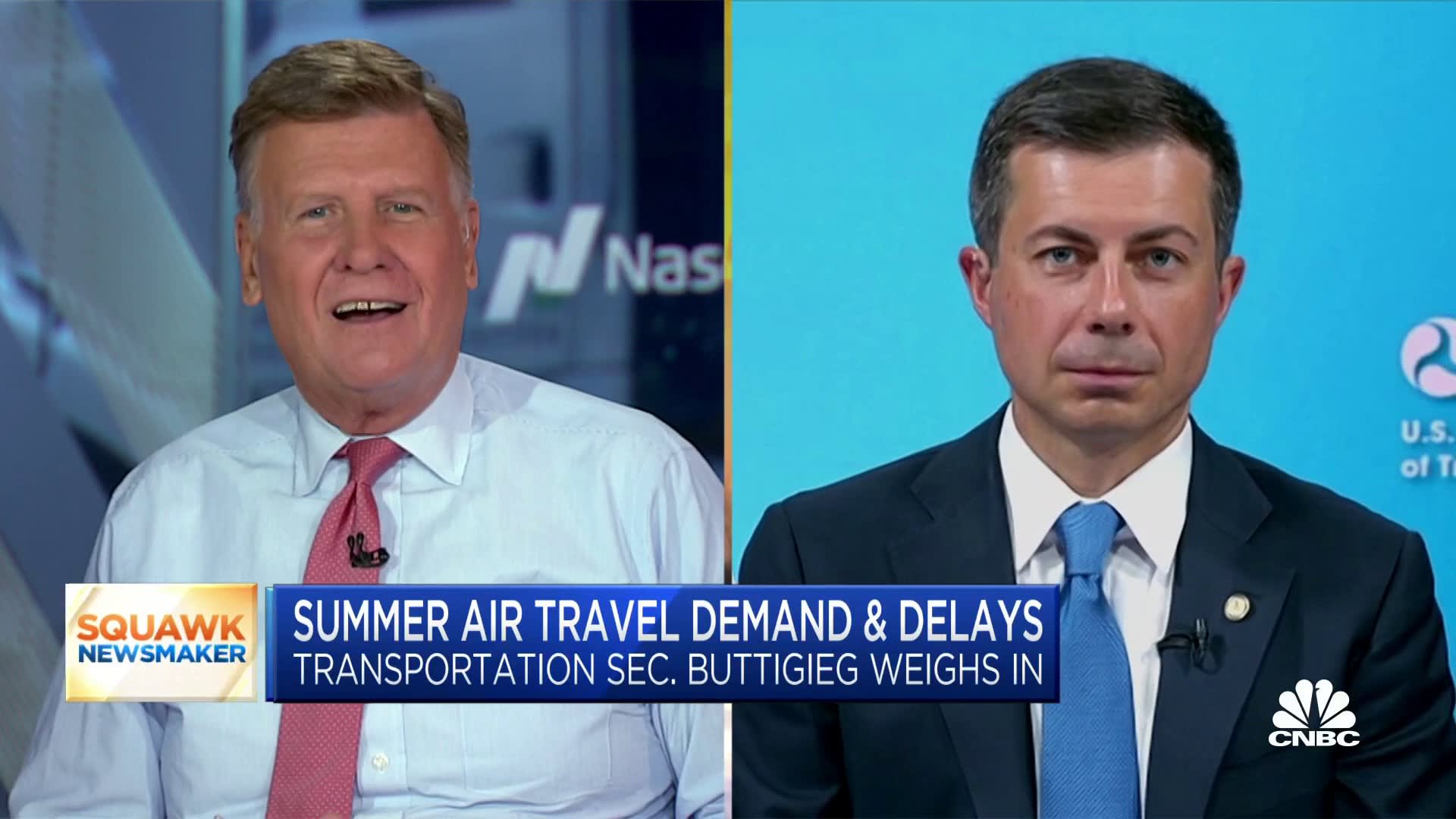 Transportation Secretary Pete Buttigieg on summer air travel delays, impact of infrastructure bill