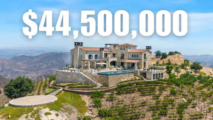 Inside the $44.5 million villa perched 2,000 feet above Malibu