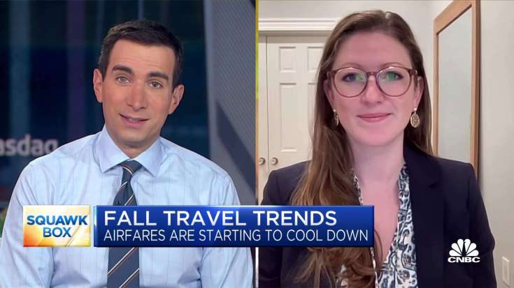 We expect airfare prices to remain low for the next 8 weeks, says Hopper's Hayley Berg