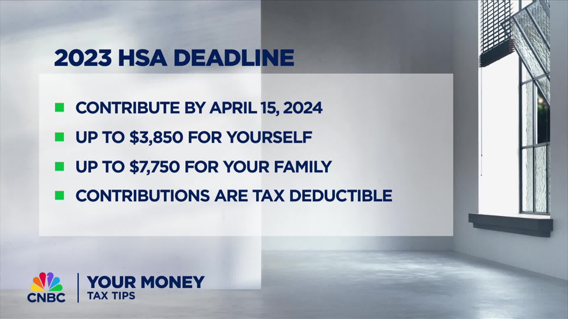 2024 Tax Tips: HSA deadline
